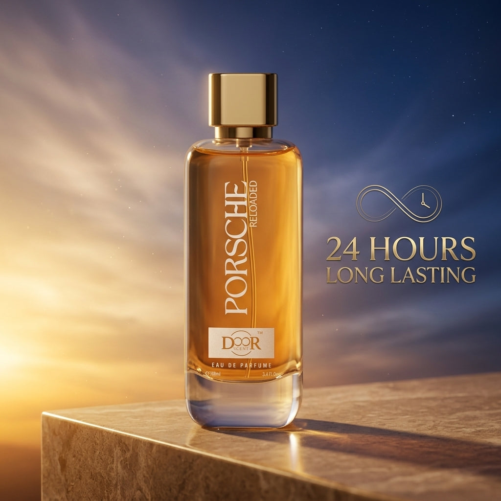 Smell Fresh & Confident for 24 Hours | Porsche Reloaded Long-Lasting Luxury Perfume (100ml) Doorscent
