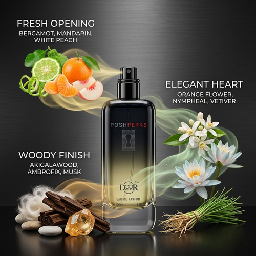 Doorscent PoshPerks | Long-Lasting Fresh Woody Unisex Perfume 100ml