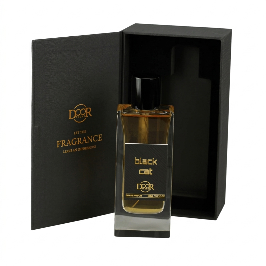 Doorscent Black Cat 80ml Perfume with Magnetic Map