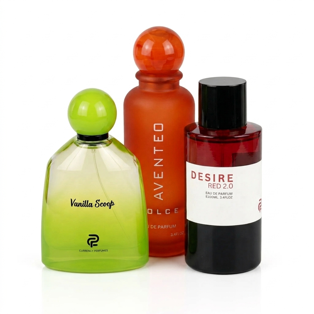 Golden Summer Bundle – Vanilla Scoop + Desire Red + Free Dolce Aventeo Perfume